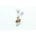 Handmade 925 Sterling Silver women's pendant natural Amber Stone 2 inch